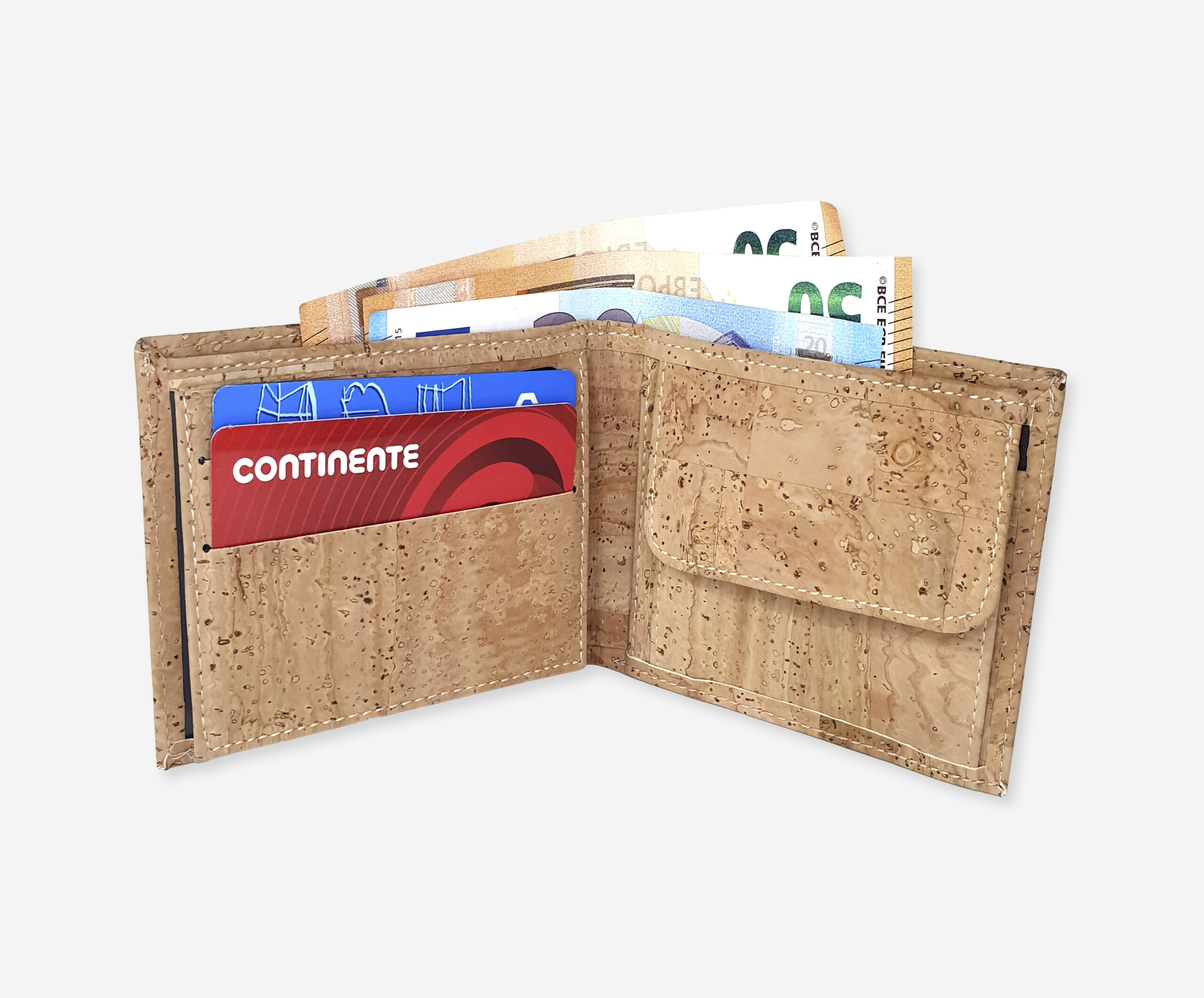 NaturalCorkWalletForMenWithCoinsePocket2