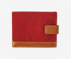 Large Red Cork and Leather Wallet 64