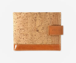 Large Natural Cork and Leather Wallet 64