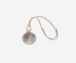 Long Cork And Stainless Steel Necklace