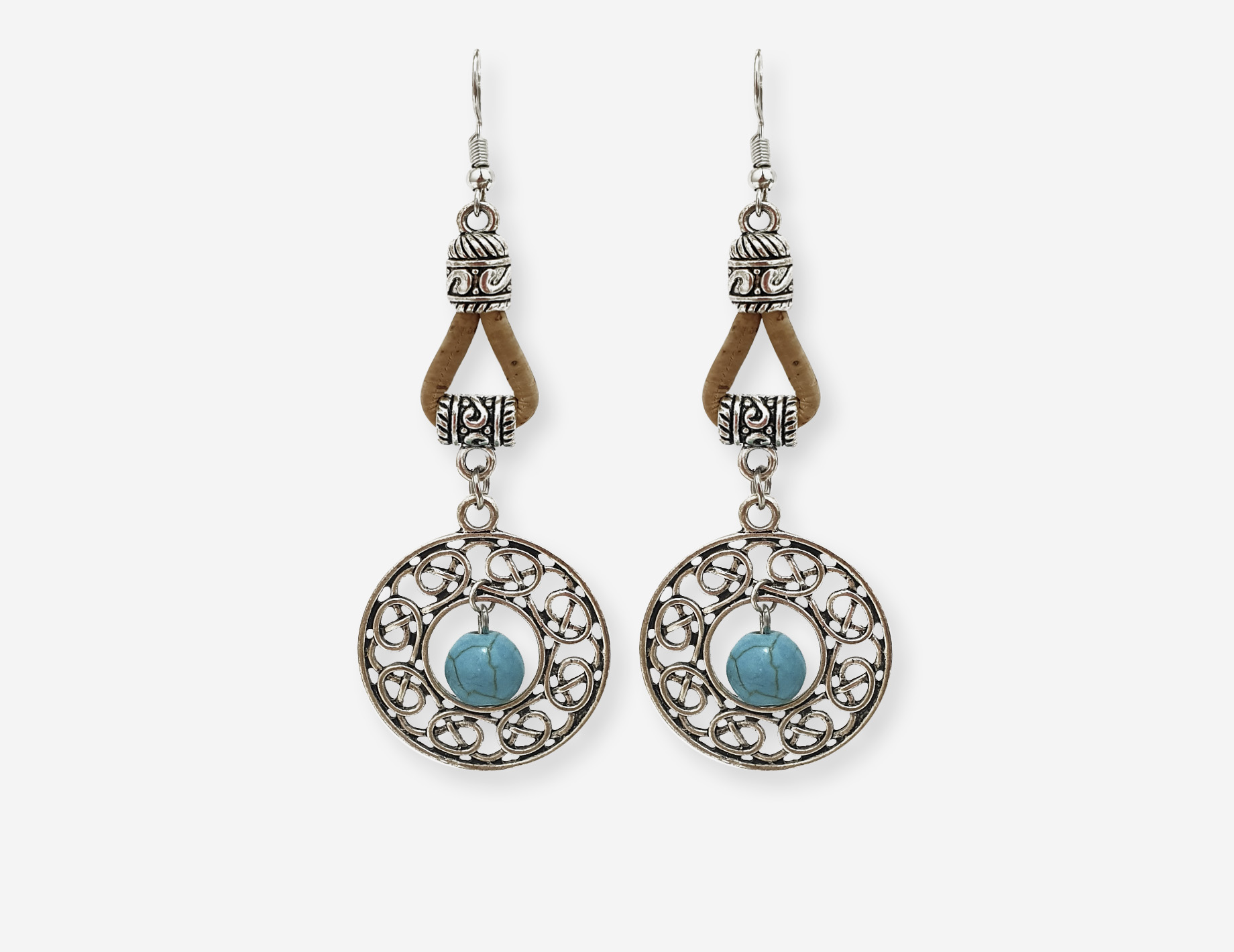 99 Cork turquoise earrings