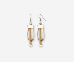 Unusual Colorful Cork Earrings