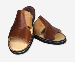 Men Flat Flexible Cork Slippers 905