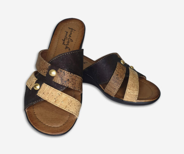 Cork Fashion Platform Slippers 01624