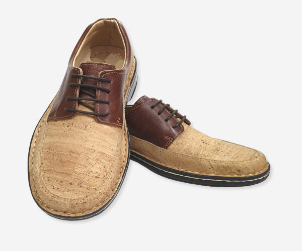 Men Classic Cork Shoes With Leather 8023