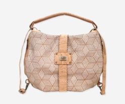 Perforated White Cork Backpack 3in1 1866 L32
