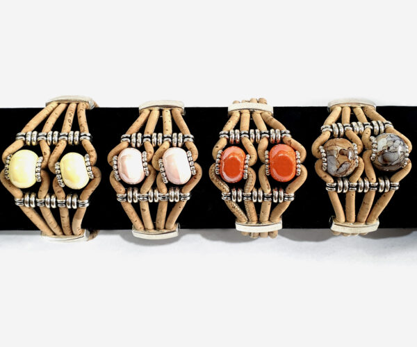 Large Cork Handmade Bracelet