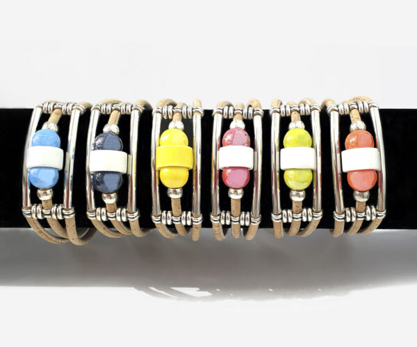 Vegan Bracelet With Ceramic Stones