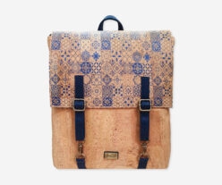Thin Cork Backpack With Flap Over 1037