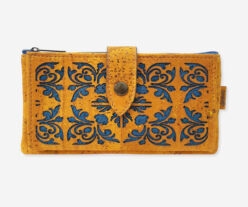 Colorful Perforated Cork Wallet 58513L/22