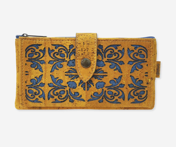 Colorful Perforated Cork Wallet 58513L/22