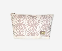 White Cork Perforated MakeUp Bag