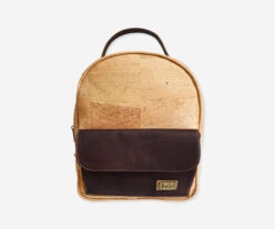 Front Brown Pocket Cork Backpack A4000