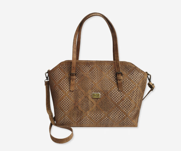 Big Perforated Cork Handbag 1765
