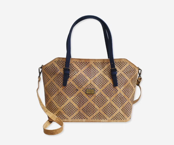 Big Perforated Cork Handbag