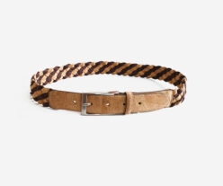 Brown Braided Cork Belt 12153