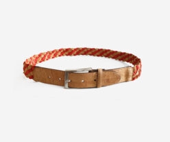 Red Braided Cork Belt 12153