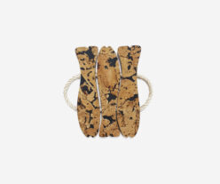 Cork Black Trivet Three Fish