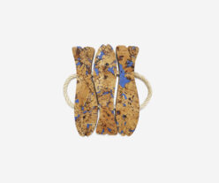 Cork Blue Trivet Three Fish