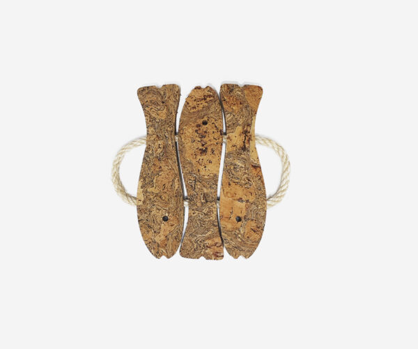 Cork Trivet Three Fish