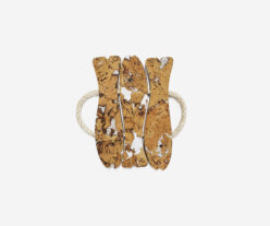 Cork White Trivet Three Fish