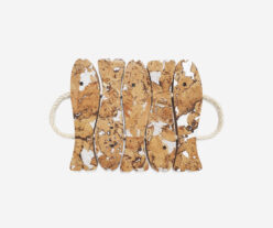 Cork White Trivet Five Fish