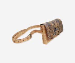 Unique Small Waist Cork Rectangular Bag 1859