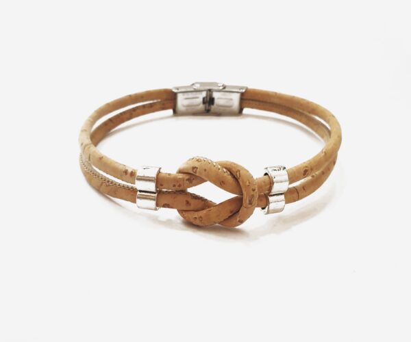 Cork Handmade Small Knot Bracelet
