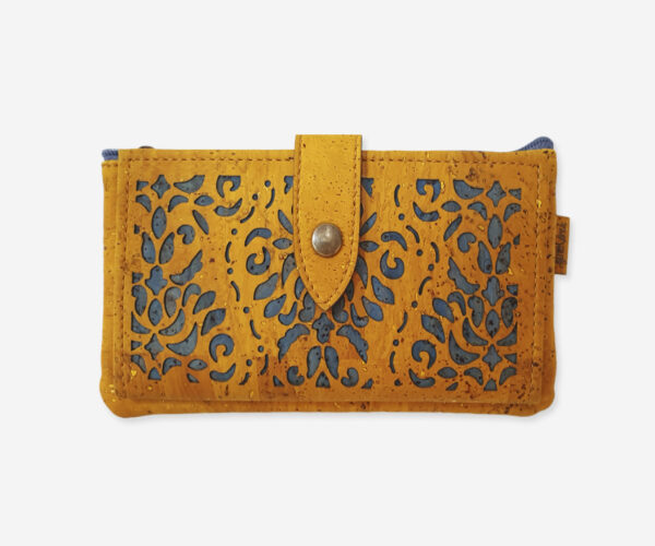 Small Perforated Cork Clip Wallet 58512LCol