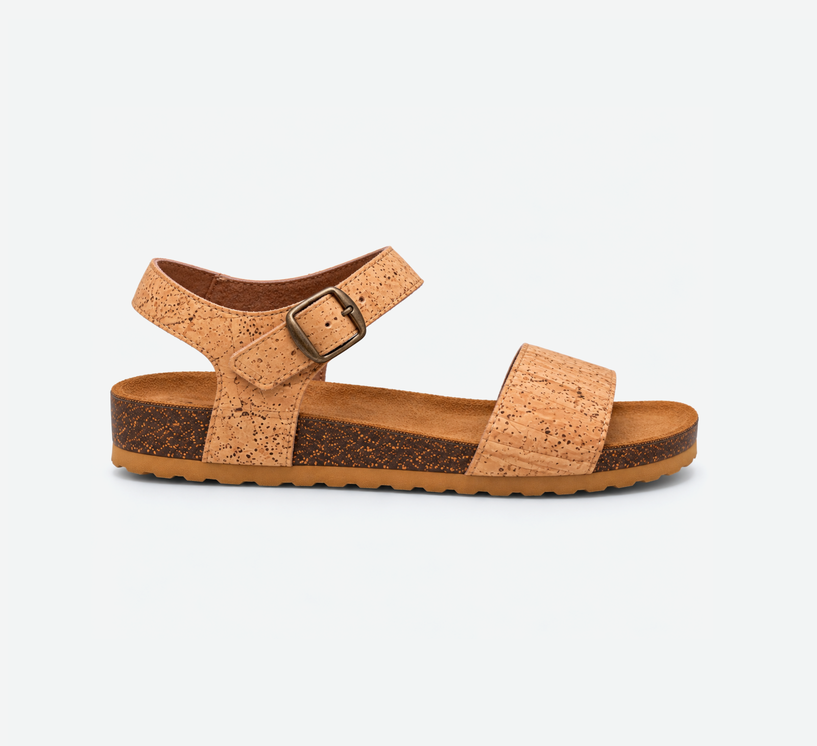 Flat Cork Sandals With Strap C1523 - Image 1