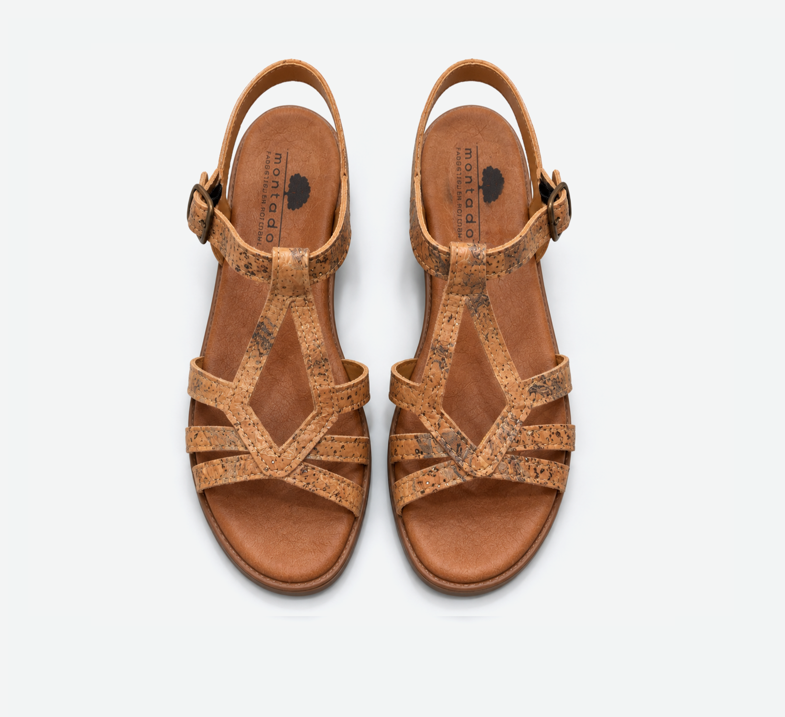 Gold Cork Sandals 2137 - Image 3