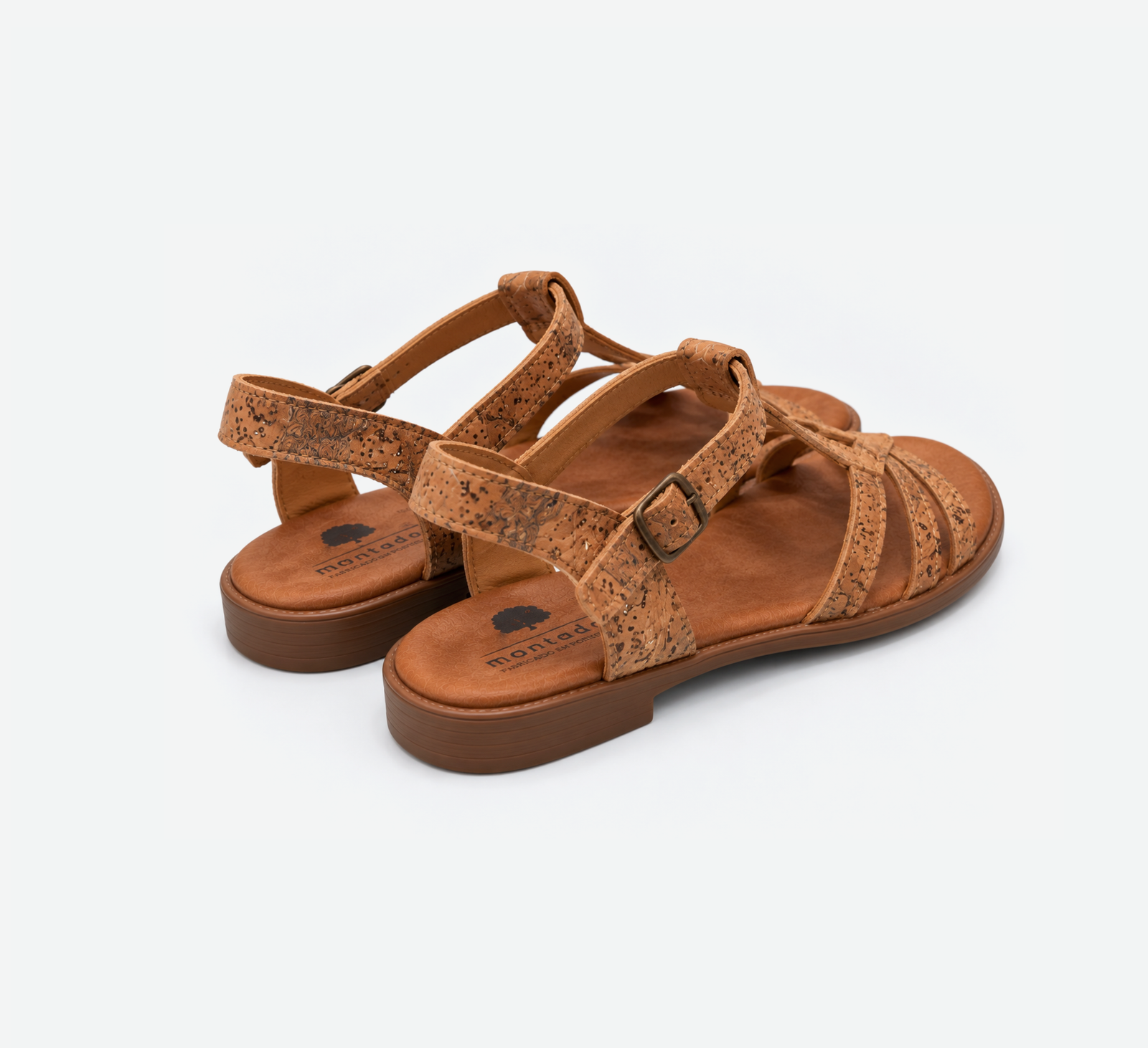 Gold Cork Sandals 2137 - Image 4