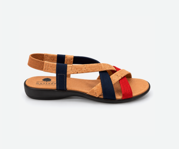 Flat Two Colors Cork Sandals (Tommy)6829