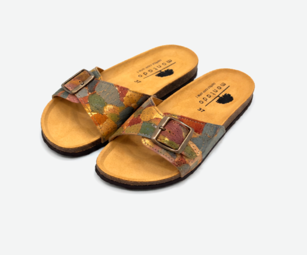 Marmore Cork Flat Slippers With Adjustable Strap 2001