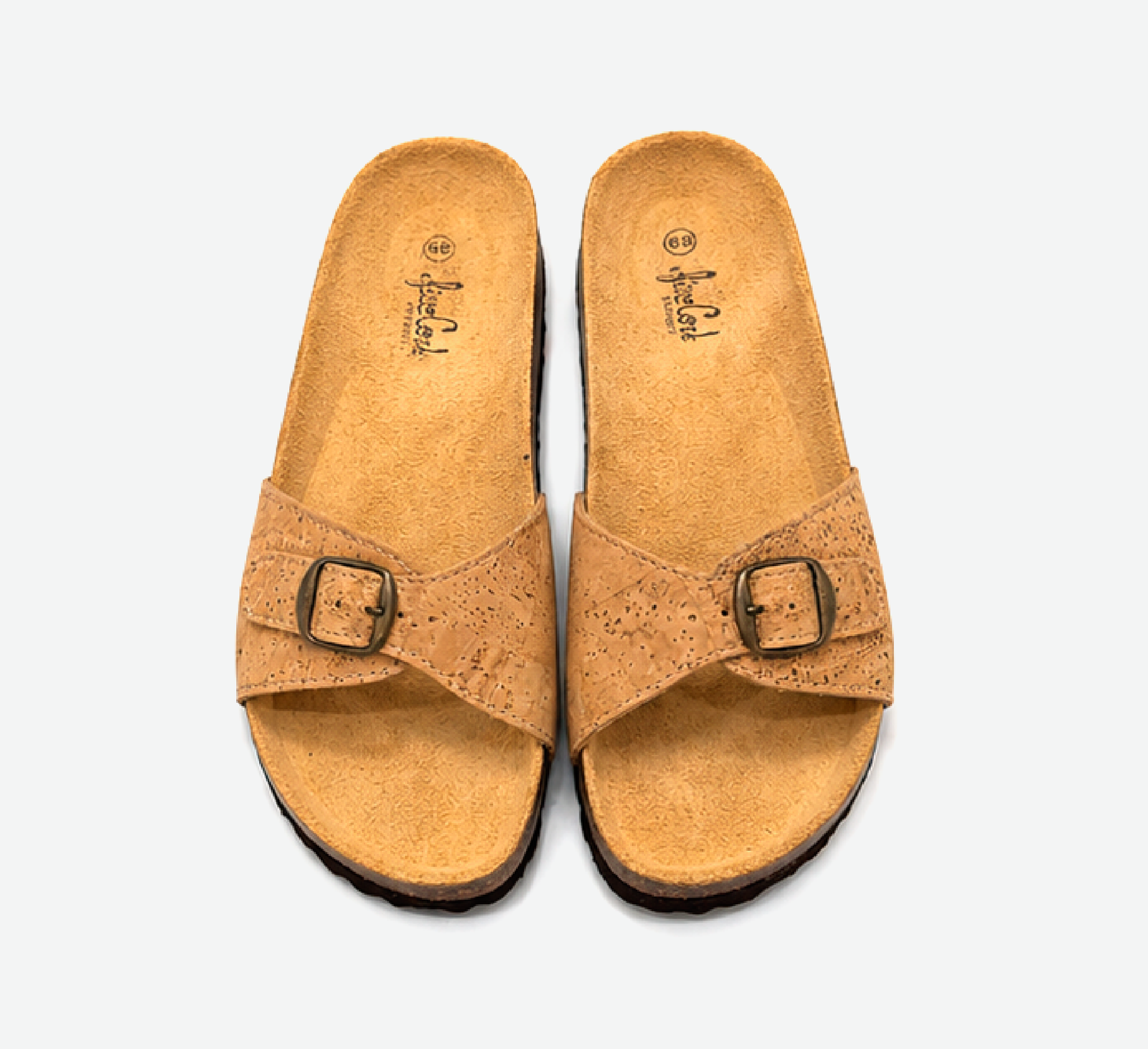 Cork Flat Slippers With Adjustable Strap 2001 - Image 3