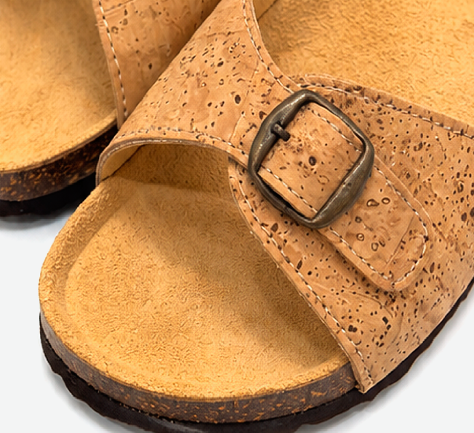 Cork Flat Slippers With Adjustable Strap 2001 - Image 6