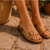 Cork Flat Slippers With Adjustable Strap 2001 - Thumbnail Image 2