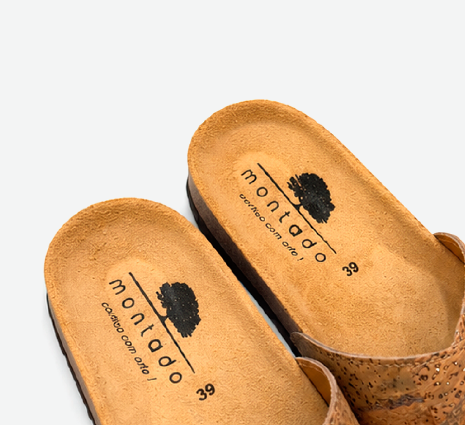 Gold Cork Flat Slippers With Adjustable Strap 2001 - Image 7