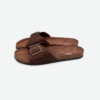 Brown Cork Flat Slippers With Adjustable Strap 2001 - Thumbnail Image 5