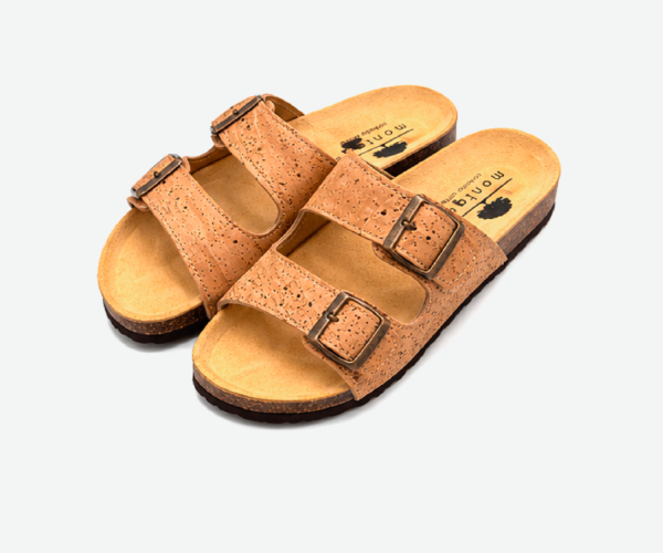 Cork Flat Slippers with Two Adjastable Straps 1585