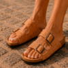 Women Slippers With Two Adjustable Strap 1585 - Thumbnail Image 2