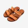 Brown Cork Slippers Three Straps 308 - Thumbnail Image 1