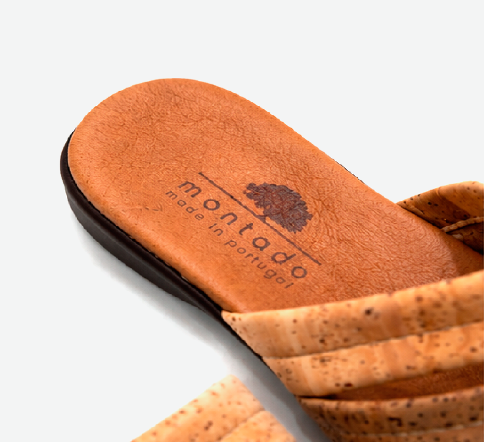 Brown Cork Slippers Three Straps 308 - Image 5