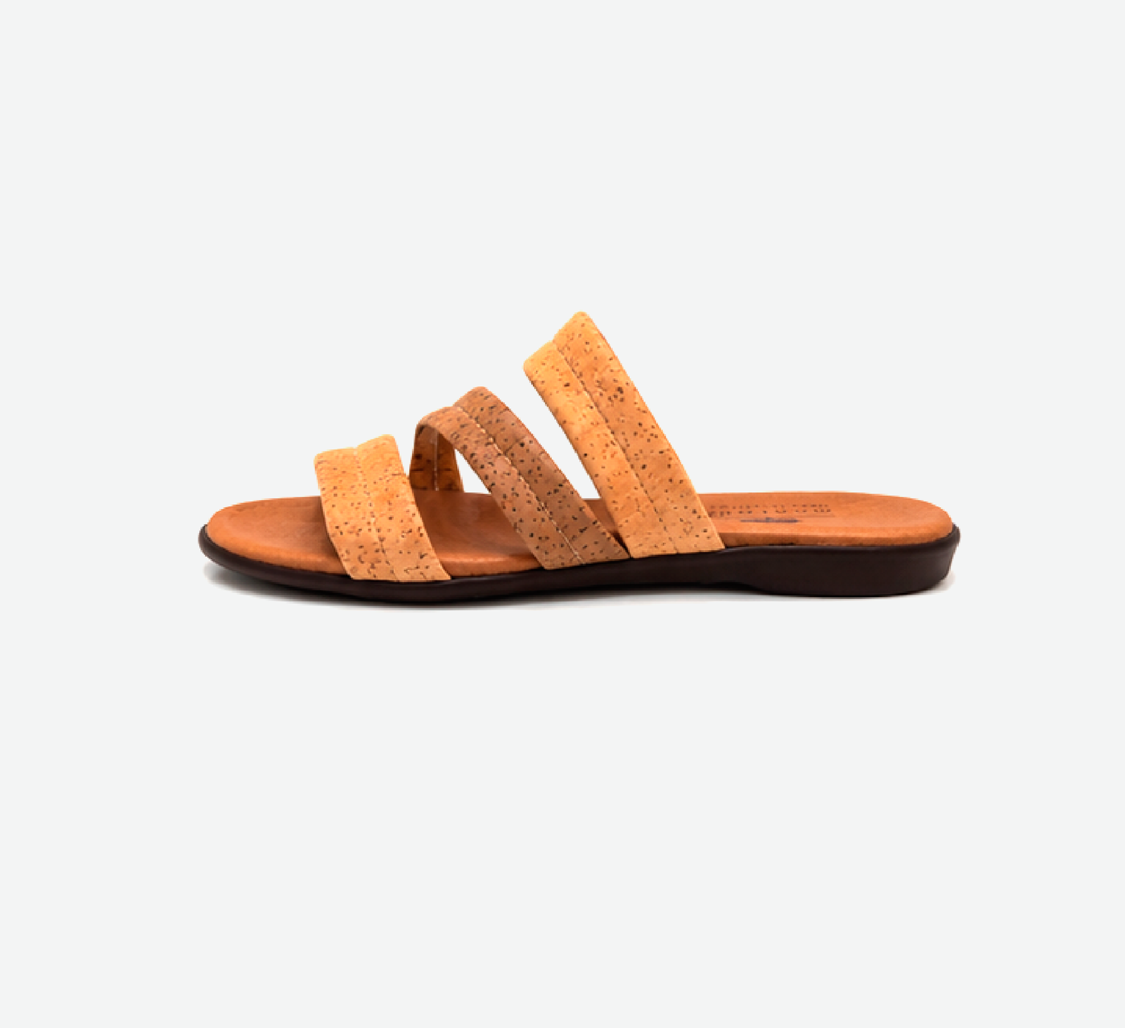Brown Cork Slippers Three Straps 308 - Image 3