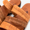 Brown Cork Slippers Three Straps 308 - Thumbnail Image 6