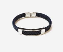 Elegant Blue Eco Cork Bracelet For Men