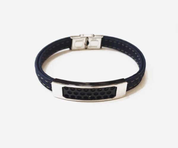 Elegant Blue Eco Cork Bracelet For Men