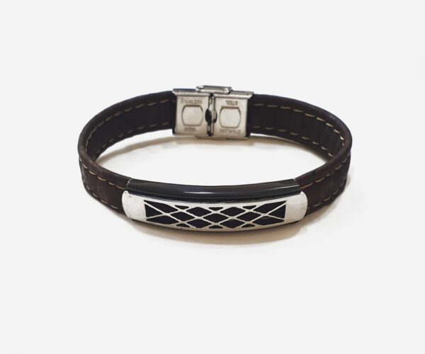 Elegant Brown Eco Cork Bracelet For Men
