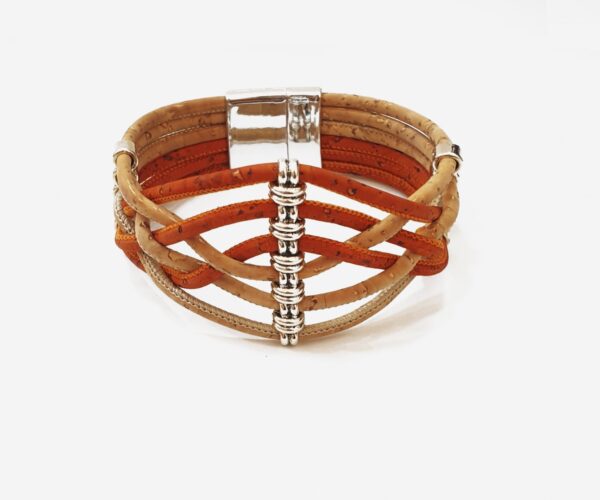 Large Cross Cork Eco Bracelet