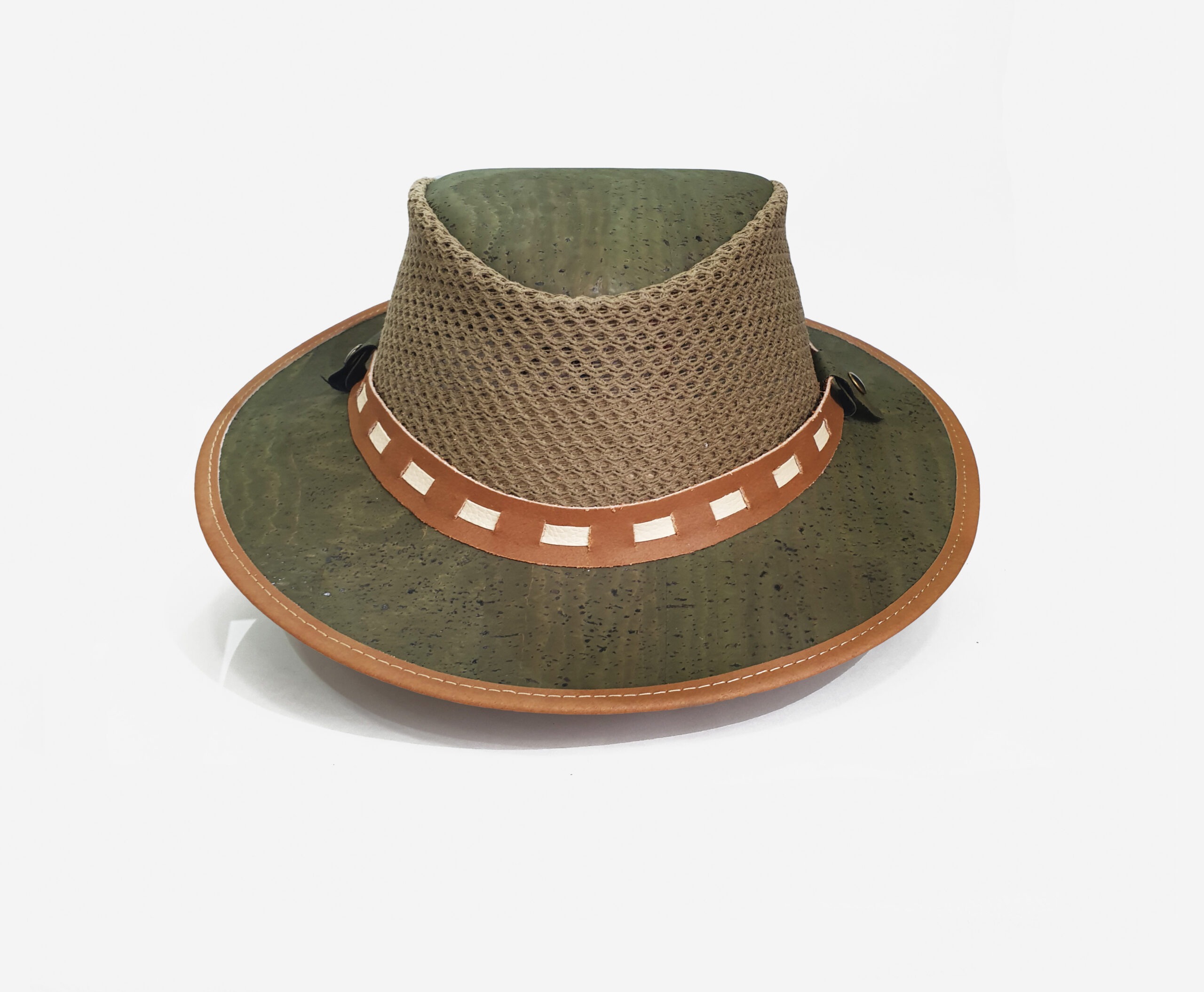 Men cork and genuine leather cowboy Hat 3-2